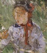 Berthe Morisot Detail of  The woman and children are in the park Germany oil painting artist